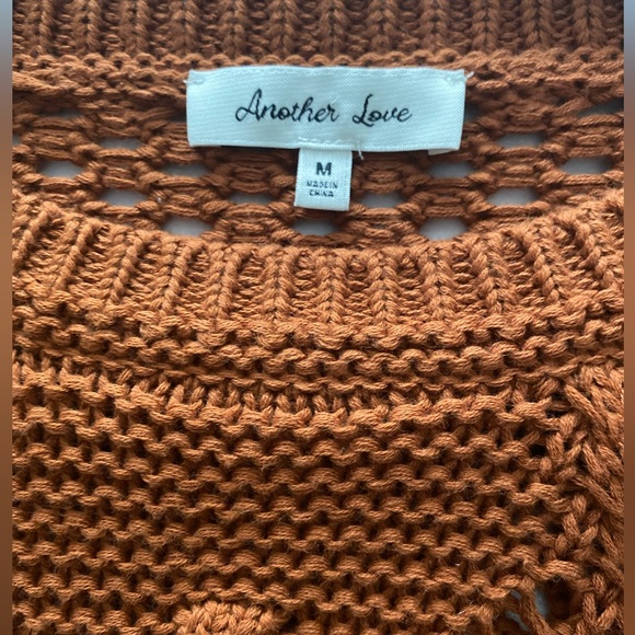 Another Love Marissa Crochet Mesh Sweater. Size M. - Picture 4 of 5